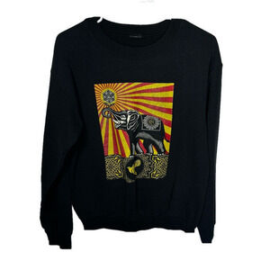 Obey Black Graphic Crewneck